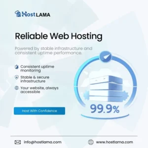 the web hosting page for hostama